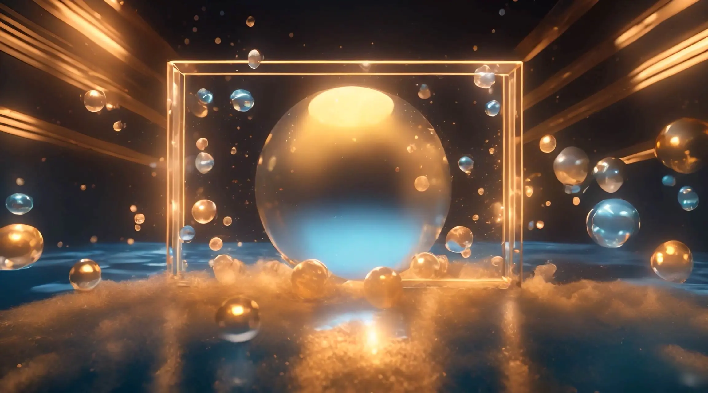 Gleaming Particles and Geometry Dynamic Backdrop Video
